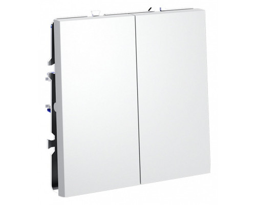 Выключатель двухклавишный без рамки Voltum S70 VLS020602 Выключатель двухклавишный без рамки Voltum S70 VLS020602