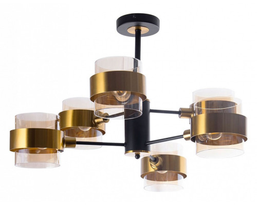 Люстра на штанге Arte Lamp Carlo A8205SP-6BK Люстра на штанге Arte Lamp Carlo A8205SP-6BK