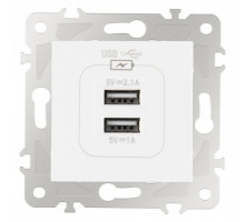 Розетка USB, без рамки Arte Milano am-203 203.46-1.white