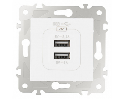 Розетка USB, без рамки Arte Milano am-203 203.46-1.white Розетка USB, без рамки Arte Milano am-203 203.46-1.white