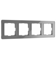 Рамка на 4 поста Werkel Acrylic (графит) W0042704