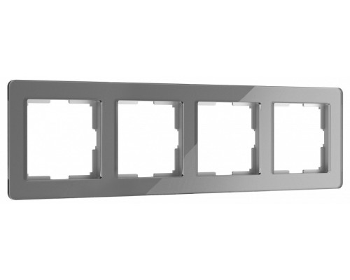 Рамка на 4 поста Werkel Acrylic (графит) W0042704
