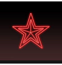 Звезда световая День Победы [0.41x0.39 м] RL-KN-9-11-R