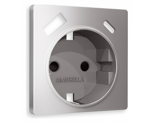Накладка для розетки с заземлением и со шторками и 2хUSB type A и C Ambrella Volt Quant AP5100 Накладка для розетки с заземлением и со шторками и 2хUSB type A и C Ambrella Volt Quant AP5100