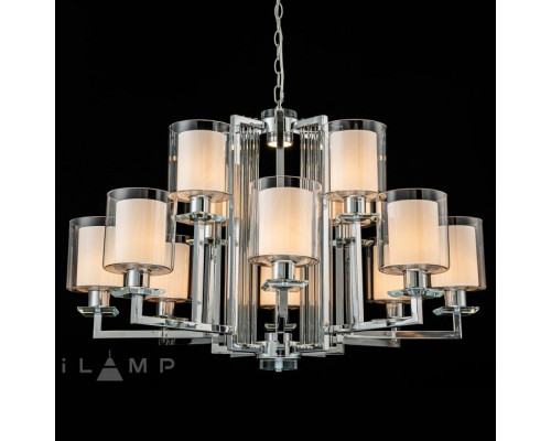 Подвесная люстра iLamp King RM6201-8+4 CR+CL Подвесная люстра iLamp King RM6201-8+4 CR+CL