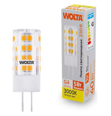 Лампа светодиодная Wolta  G4 5Вт 3000K WSTD-JC-220V5W3KG4-C
