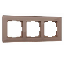 Рамка на 3 поста Werkel Favorit (латте, стекло) W0031142