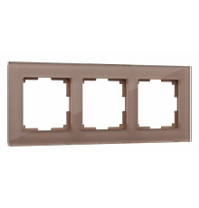 Рамка на 3 поста Werkel Favorit (латте, стекло) W0031142