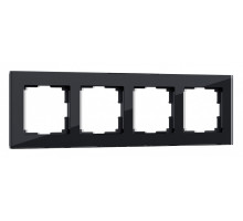 Рамка на 4 поста Werkel Favorit (черный) W0041108