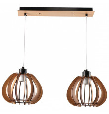 Подвесной светильник Imex MD.9012 MD.9012-2-P-BK+WOOD