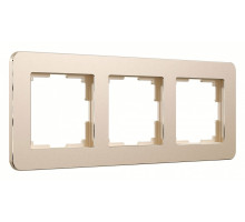 Рамка на 3 поста Werkel Platinum (шампань) W0032611