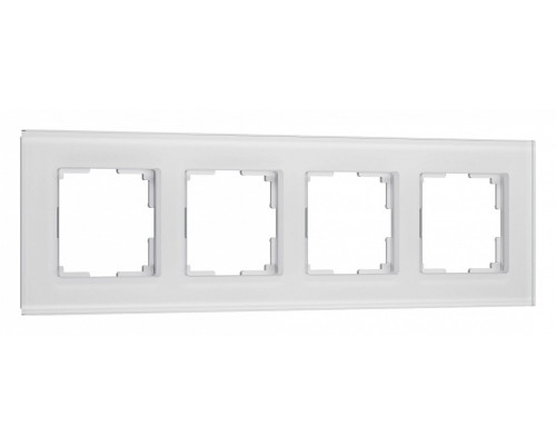 Рамка на 4 поста Werkel Senso (белый, стекло soft-touch) W0043101 Рамка на 4 поста Werkel Senso (белый, стекло soft-touch) W0043101