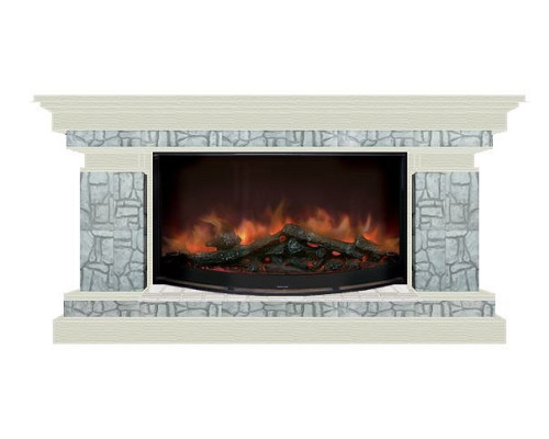 Комплект из электрокамина напольного и портала (143x45x80 см) Брайтон Старый Город Rondo 86 БР000029 Комплект из электрокамина напольного и портала (143x45x80 см) Брайтон Старый Город Rondo 86 БР000029
