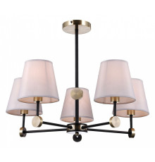 Люстра на штанге ILLUMICO CASTOR IL0394-5CSQ-24 BK AB CASTOR