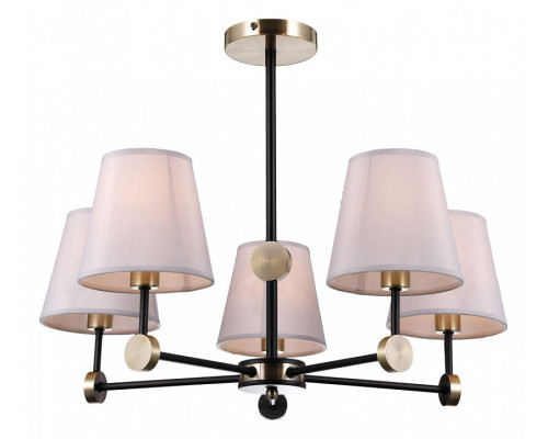 Люстра на штанге ILLUMICO CASTOR IL0394-5CSQ-24 BK AB CASTOR Люстра на штанге ILLUMICO CASTOR IL0394-5CSQ-24 BK AB CASTOR