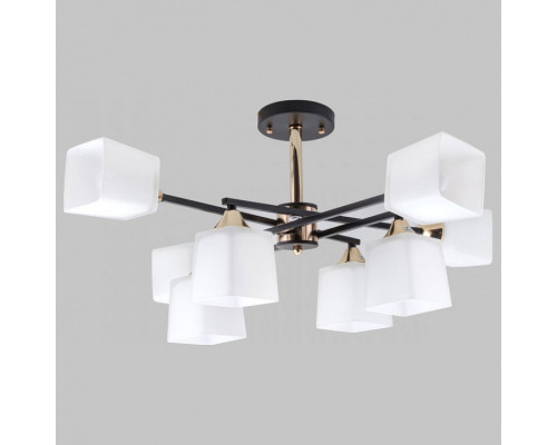 Люстра на штанге Imex MD.4080 MD.4080-8-S-BK+FGD Люстра на штанге Imex MD.4080 MD.4080-8-S-BK+FGD