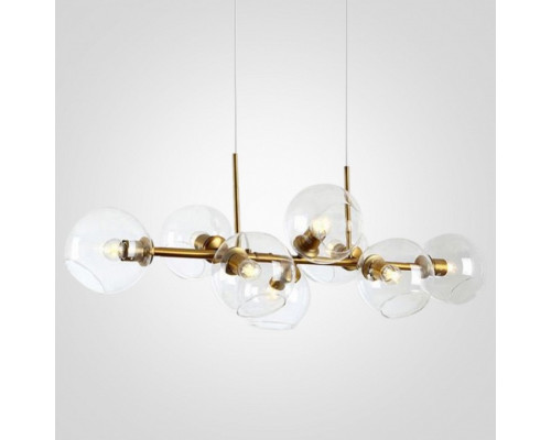Подвесная люстра Imperiumloft Staggered Glass Chandelier 8 40.2211 Подвесная люстра Imperiumloft Staggered Glass Chandelier 8 40.2211