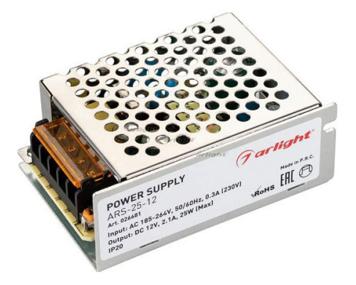 Блок питания Arlight ARS-25-12 026681 Блок питания Arlight ARS-25-12 026681