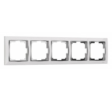 Рамка на 5 постов Werkel Snabb (белый/хром) W0051901