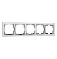 Рамка на 5 постов Werkel Snabb (белый/хром) W0051901
