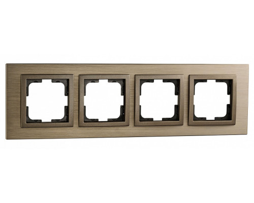 Рамка на 4 поста Mono Electric Style Aluminium 107-810000-163 Рамка на 4 поста Mono Electric Style Aluminium 107-810000-163