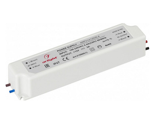 Блок питания с проводом Arlight ARPV-LV 018968(1) Блок питания с проводом Arlight ARPV-LV 018968(1)