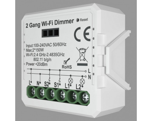 Контроллер-диммер Wi-Fi для смартфонов и планшетов Denkirs Relay RL1004-DM Контроллер-диммер Wi-Fi для смартфонов и планшетов Denkirs Relay RL1004-DM