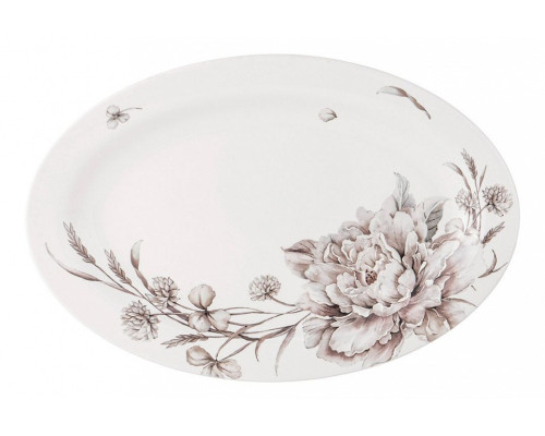Блюдо декоративное (26.5x18 см) White flower 415-2125 Блюдо декоративное (26.5x18 см) White flower 415-2125
