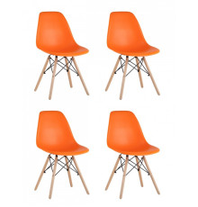 Набор из 4 стульев Eames