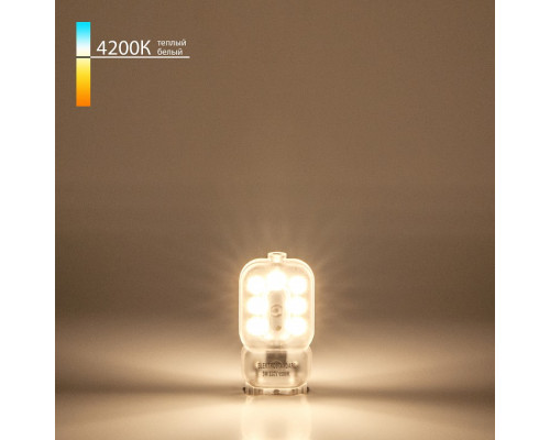 Лампа светодиодная Elektrostandard G9 LED G9 3Вт 4200K a049867 Лампа светодиодная Elektrostandard G9 LED G9 3Вт 4200K a049867