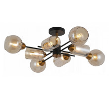Люстра на штанге ILLUMICO  IL8243-8COU-79 BK GD