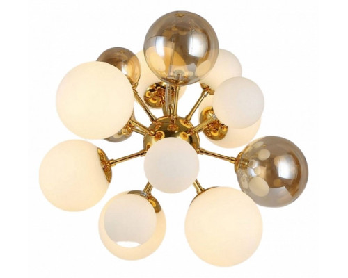 Подвесная люстра LUMINA DECO Galaksida LDP 8565-10/16 GD+TEA Подвесная люстра LUMINA DECO Galaksida LDP 8565-10/16 GD+TEA