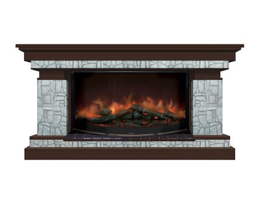 Комплект из электрокамина напольного и портала (143x45x80 см) Брайтон Старый Город Rondo 86 БР000027 Комплект из электрокамина напольного и портала (143x45x80 см) Брайтон Старый Город Rondo 86 БР000027