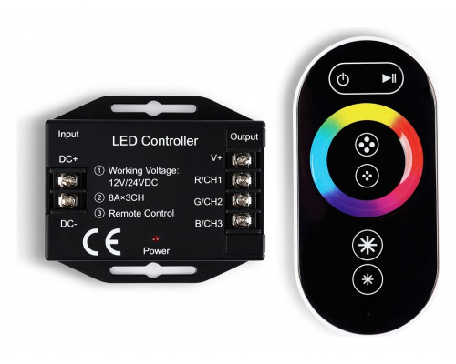 Контроллер-регулятор цвета RGB с пультом ДУ Ambrella Light GS GS11401 Контроллер-регулятор цвета RGB с пультом ДУ Ambrella Light GS GS11401