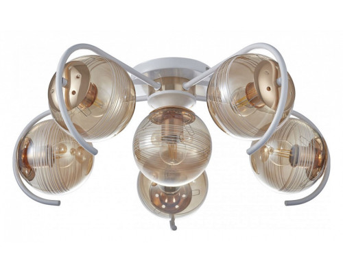 Потолочная люстра Arte Milano AMALFI-326208 326208/5+1 WH+FG Потолочная люстра Arte Milano AMALFI-326208 326208/5+1 WH+FG