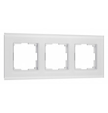 Рамка на 3 поста Werkel Senso (белый, стекло soft-touch) W0033101
