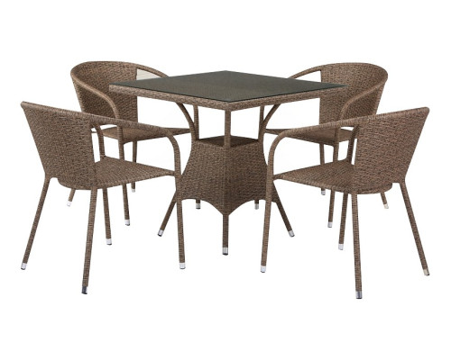 Набор уличный T197BT/Y137C-W56 Light brown (4+1)