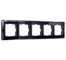 Рамка на 5 постов Werkel Diamant (черный) W0051208