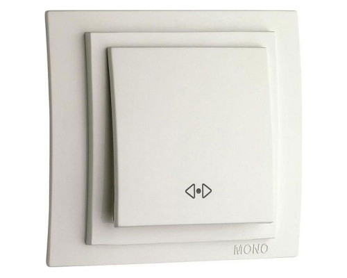 Выключатель перекрестный одноклавишный Mono Electric Larissa 103-010125-112 Выключатель перекрестный одноклавишный Mono Electric Larissa 103-010125-112