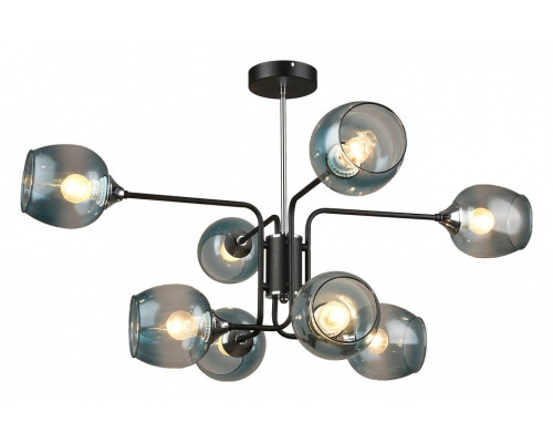 Люстра на штанге Imex 3564 MD.3564-8-S BK+CH