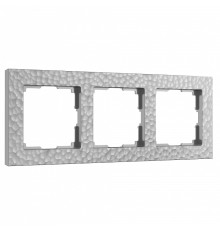 Рамка на 3 поста Werkel Hammer серебряный W0032406
