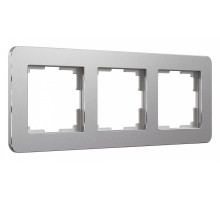 Рамка на 3 поста Werkel Platinum (алюминий) W0032606