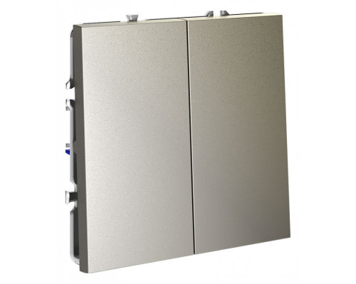 Выключатель двухклавишный без рамки Voltum S70 VLS020104 Выключатель двухклавишный без рамки Voltum S70 VLS020104
