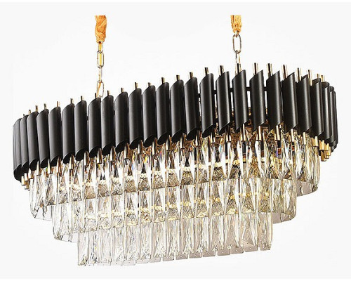 Подвесной светильник Imperiumloft Empire Black Rectangular Chandelier Crystal 40.2893 Подвесной светильник Imperiumloft Empire Black Rectangular Chandelier Crystal 40.2893