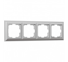 Рамка на 4 поста Werkel Fiore (серебряный) W0042206