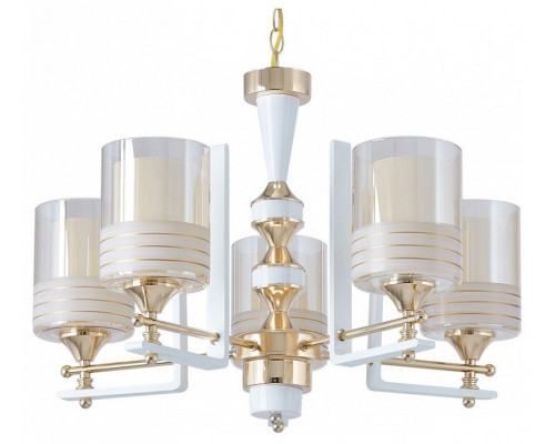 Подвесная люстра Arte Milano Florentia-6087 306087/5 Wh/Gd Подвесная люстра Arte Milano Florentia-6087 306087/5 Wh/Gd