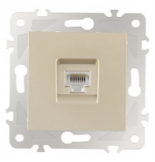 Розетка Ethernet RJ-45 без рамки Arte Milano am-203 203.45-1.shampan