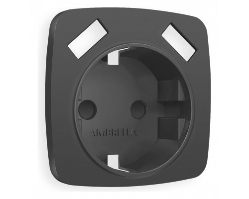 Накладка для розетки с заземлением и со шторками и 2хUSB type A Ambrella Volt Quant OP9090 Накладка для розетки с заземлением и со шторками и 2хUSB type A Ambrella Volt Quant OP9090