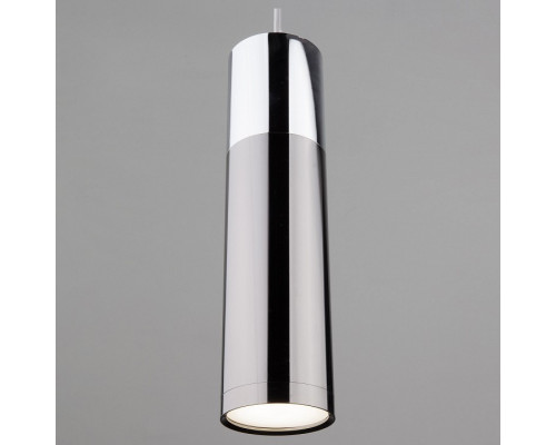 Подвесной светильник Eurosvet Double Topper 50135/1 LED хром/черный жемчуг Подвесной светильник Eurosvet Double Topper 50135/1 LED хром/черный жемчуг