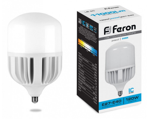 Лампа светодиодная Feron LB-65 E27-E40 120Вт 6400K 38197 Лампа светодиодная Feron LB-65 E27-E40 120Вт 6400K 38197